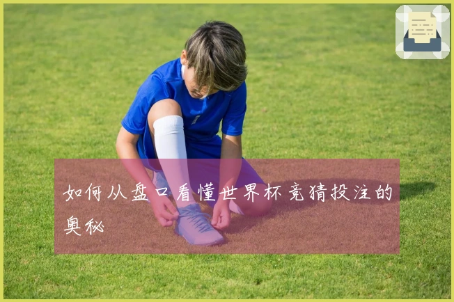 如何从盘口看懂世界杯竞猜投注的奥秘
